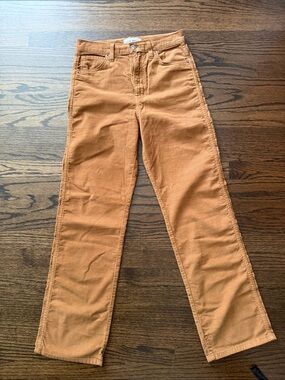 Straight Leg Women’s Jeans in Rust Orange — Unbranded